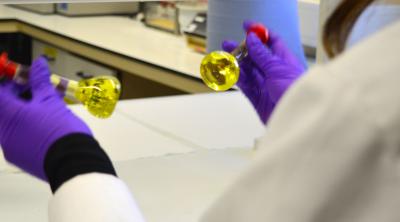 Mylnefield Lipid Analysis oils in laboratory