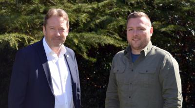 James Hutton Institute Chief Executive Colin Campbell & Sustainability Officer Stefan Jindra